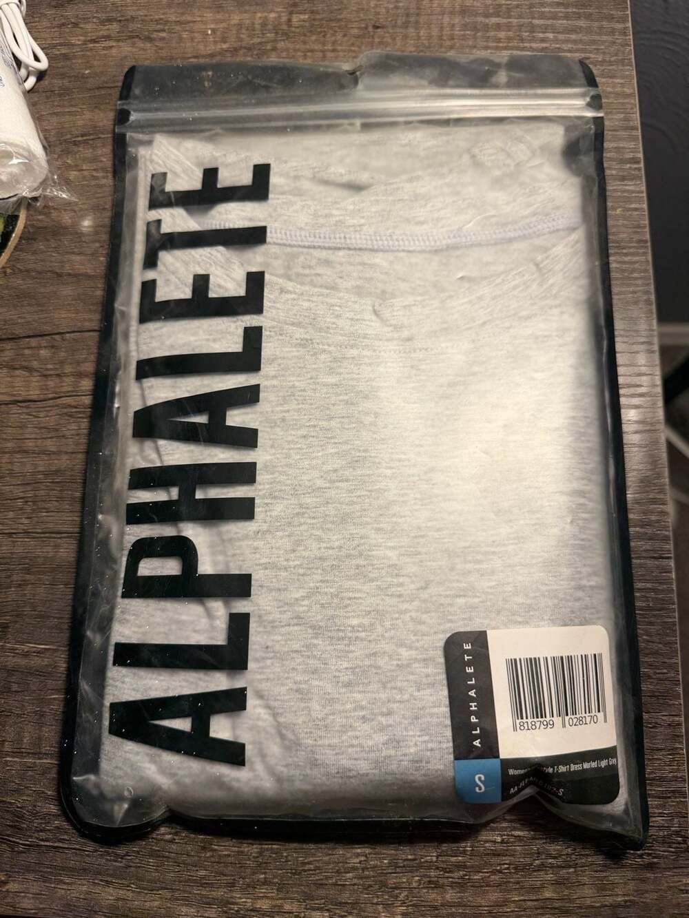 Alphalete Women's Lifestyle T-Shirt Dress Marled Light Grey Size S
